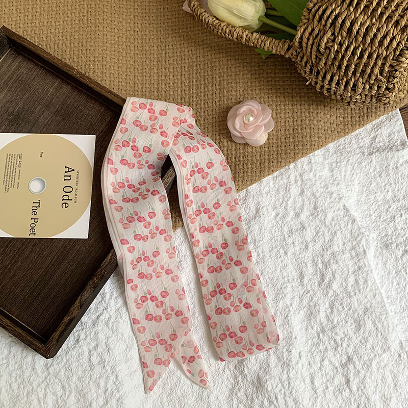 Bufanda de seda, bufanda pequeña de moda de alta gama, flor de todo fósforo, clip tridimensional, decoración de flores, serpentín, diadema