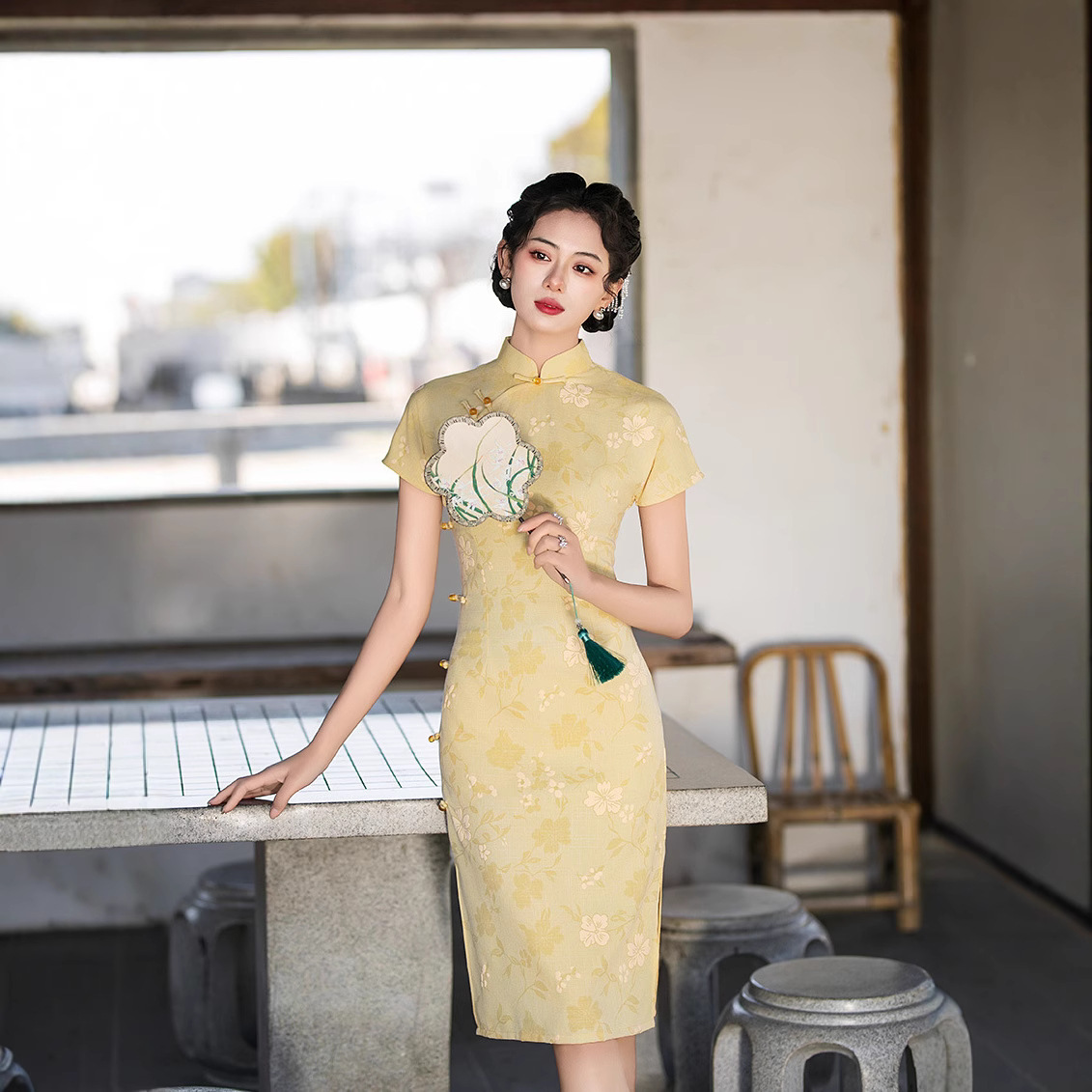 Spring and summer style small fresh daily literary floral fashion…