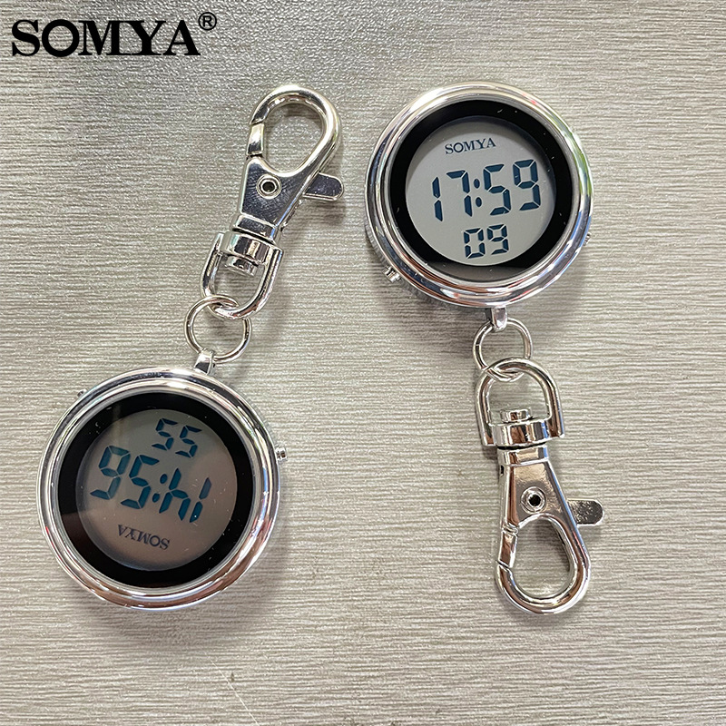 Key Hanging Watch Portable Electronic Watch Children's Female Student Exam Watch Silent Nurse Small Pocket Watch