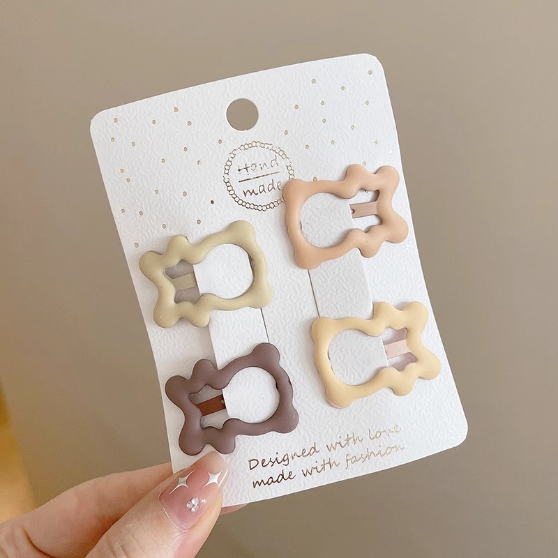 Pinza bb de color dopamina para niños cabello roto estrella de cinco puntas horquilla para niñas que no lastima el cabello, pinza para el cabello con flequillo para bebés, accesorios para el cabello lindos