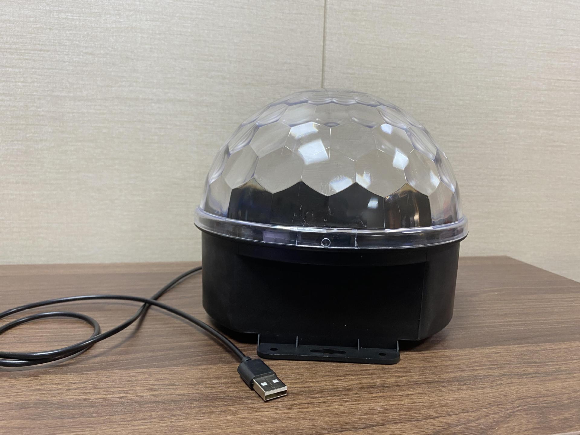Bola mágica de cristal LED con control remoto, Bluetooth, MP3 y control por voz, luz de escenario para KTV