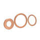 Copper Gasket Copper Flat Washer Precision Round High Temperature Resistant Copper Gasket M5M6M8 Copper Meson Hardware Sealing Gasket