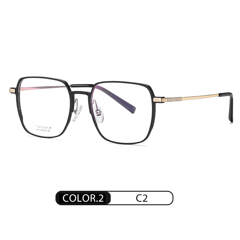 El nuevo marco de gafas de titanio puro del fabricante YJ2015 caja de aluminio y magnesio gafas ultraligeras bola abierta se puede equipar con marco de gafas de miopía