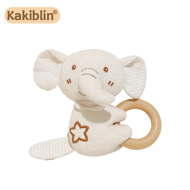 Kakiblin bebé sonajero traje bebé puede morder algodón orgánico recién nacido Luna Llena regalo calmante juguete