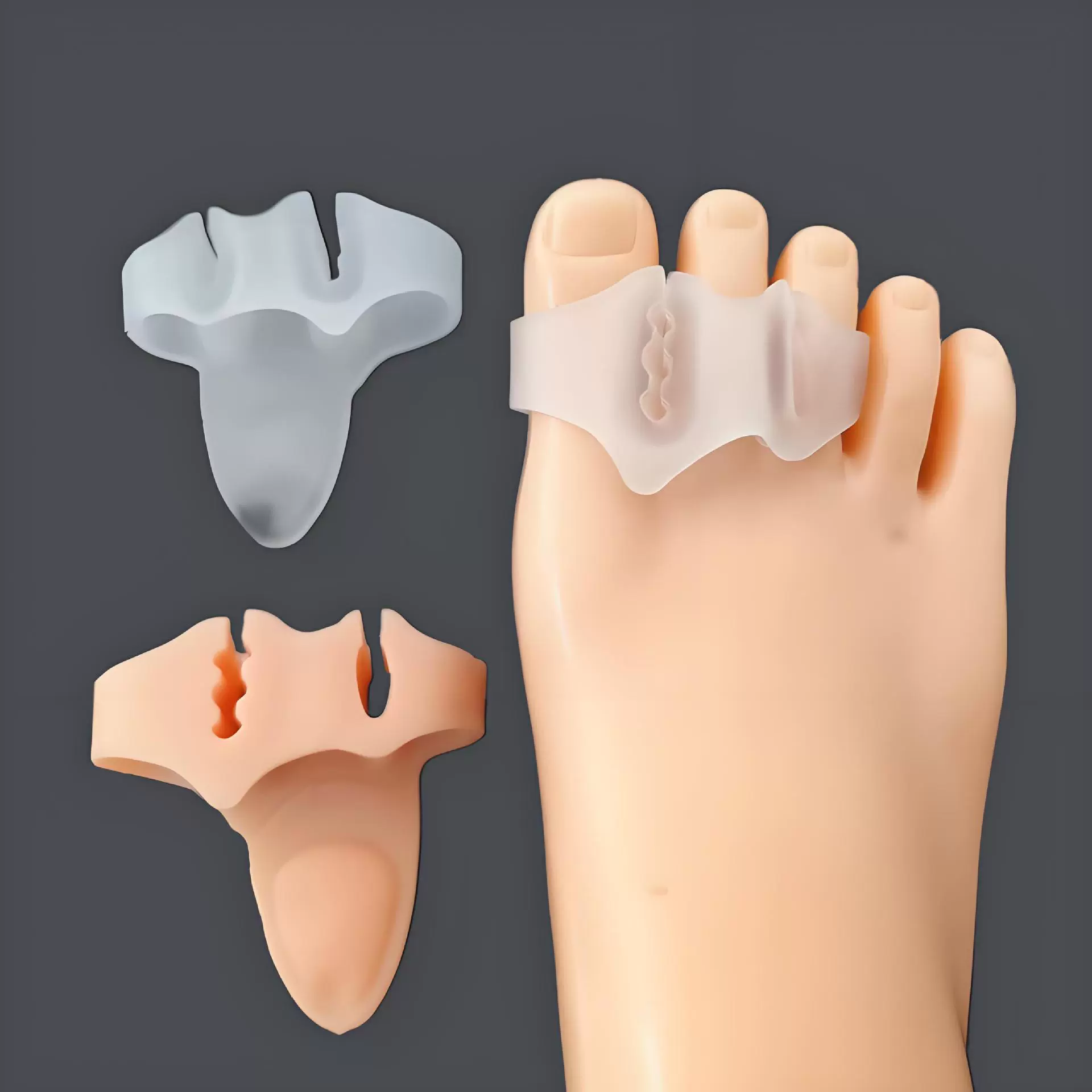 Разделитель пальцев с тремя отверстиями Мягкий щепотка щепотка