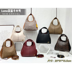 C's 新しい LANA 野菜バスケットバッグ レディース クラシック レザー プリント ハンドバッグ ペブルド ショルダー クロスボディバッグ