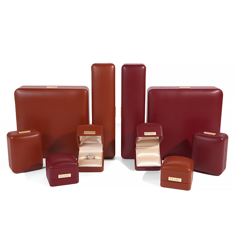 フルシルク PU レザージュエリーボックスジュエリー包装ボックスリングボックスブレスレットネックレスジュエリーボックスブレスレット収納ボックス