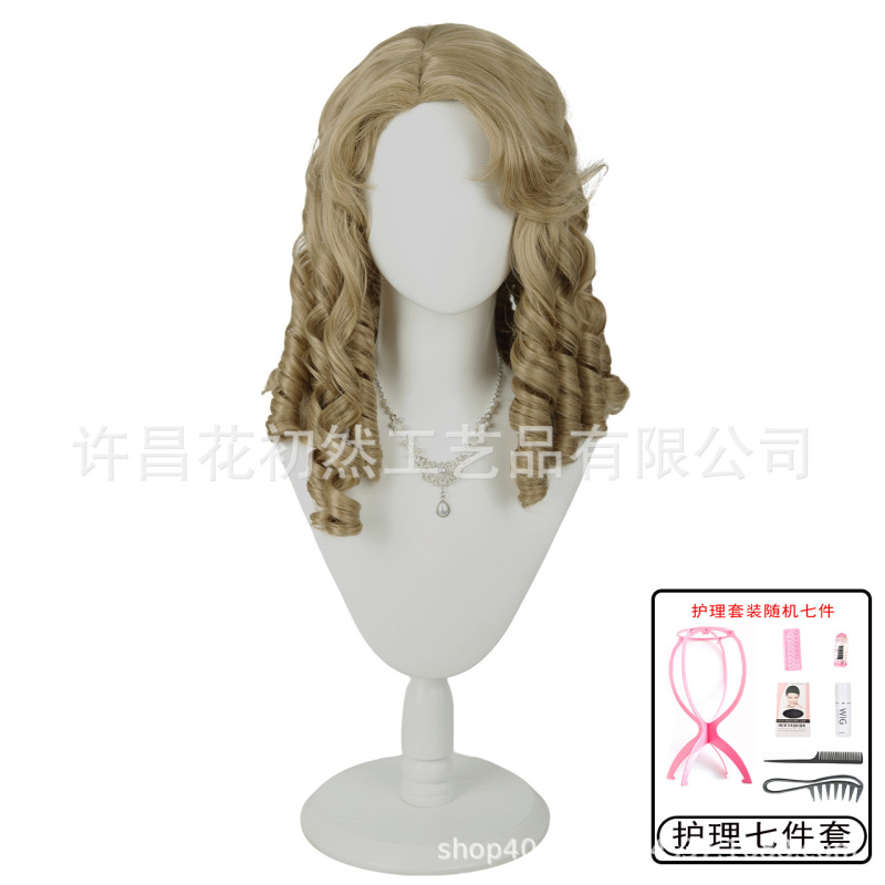 【乙女夢日記】ウィッグ 女性 ロング巻き毛 ダブルポニーテール 虎口クリップ ロリータ ゼノン 古代人形 全頭|undefined