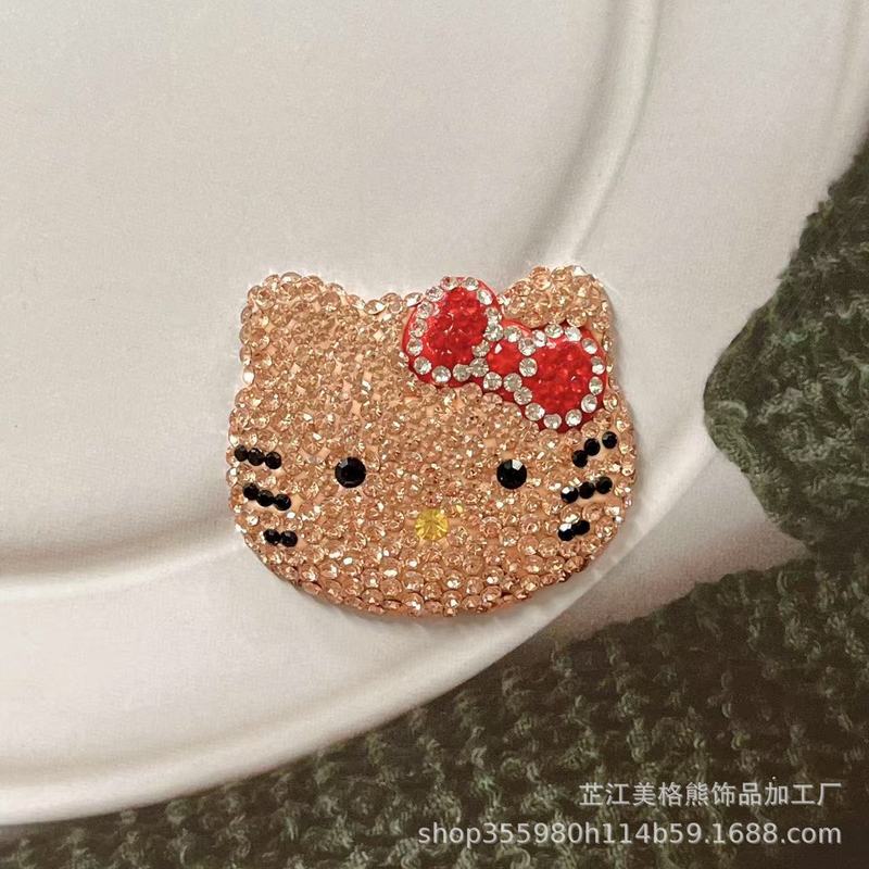 镶钻KT猫猫头饰品配件可爱kt猫|undefined