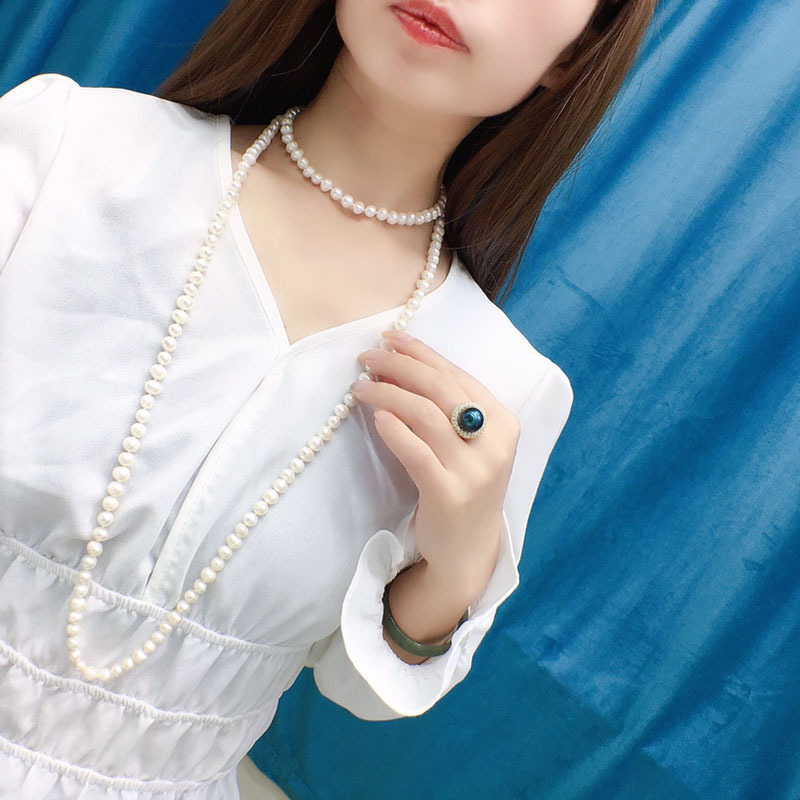 珍珠毛衣链
