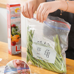 Household Refrigerator Frozen Fresh-keeping Bag Thickened Sub-packing Bag Sealed Fresh-keeping Bag Food Transparent Packaging Bag Self-sealing Bag