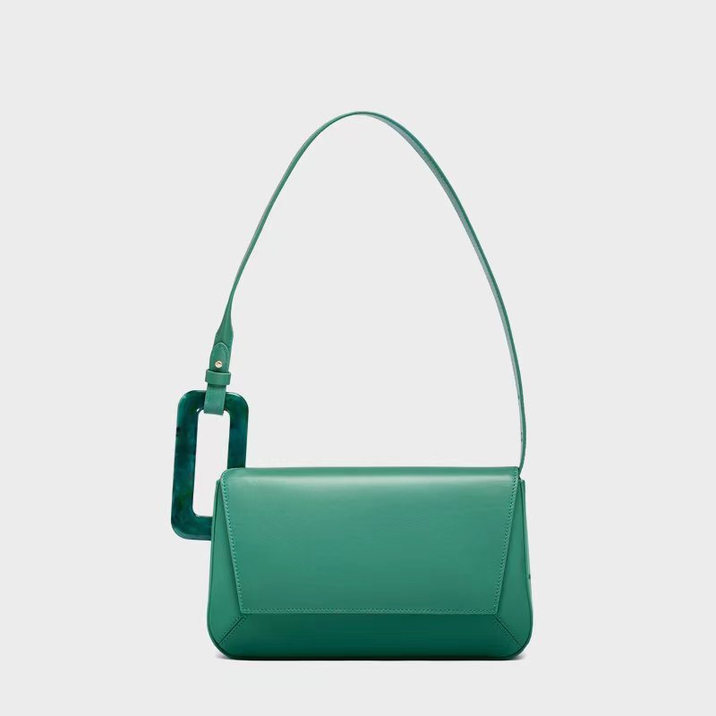 Color Block Pattern All Seasons Season Women's Medium Pu Leather Color Block Streetwear Square Zipper Underarm Bag