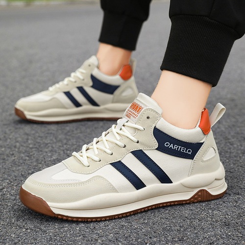 2024 Spring New Retro Fashion Shoes Men's Trendy Korean Style Sports and Casual Men's Shoes Men's Running Trendy Shoes Wholesale