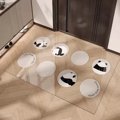 Foot Mat Entrance Home Entrance Avtomobil döşəmə paspasları - peek-a-boo-soft-glass-floor-mat-6090cm