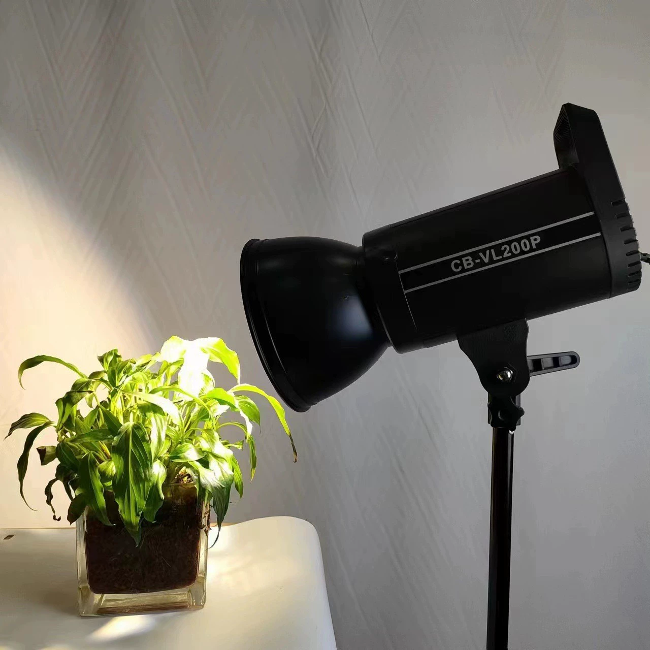 VL200P Металлическая фотолампа COB для прямого эфира, штатив подсветки яркость полная мощность красивая якорная лампа