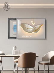 ライト高級電気メーターボックス装飾画 2025 新しいリビングルーム配電ボックススイッチボックスブロックボックス電源マスタースイッチ吊り下げ絵画