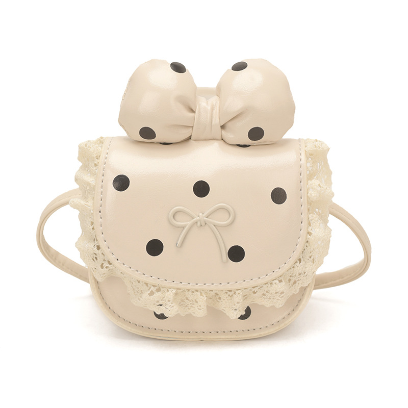 Bolsas de niños dulces lindos arcos bolsas de hombro para hombres y mujeres, bolsas de acessorios de encaje de princesa