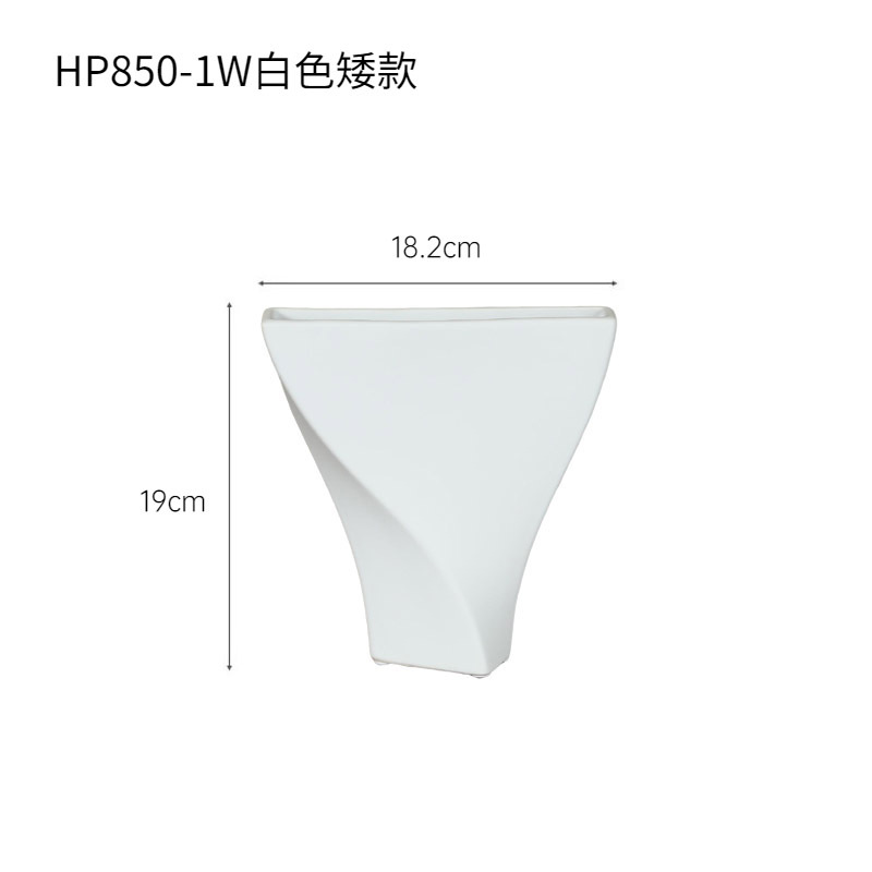 Moderno simple en blanco y negro medieval silencioso vaso de cerámica decoración floral sala de estar modelo de sala de estar decoración floral porche al por mayor