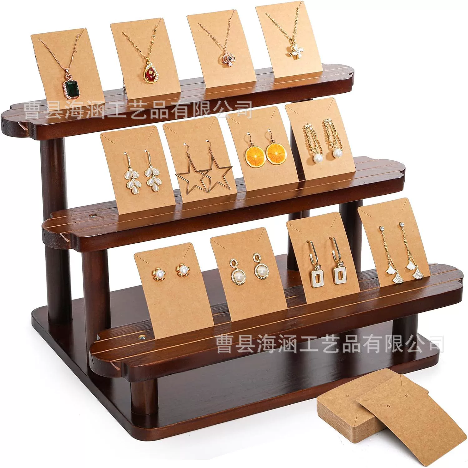 Новая трапециевидная стойка для хранения, лестница, стойка для демонстрации ювелирных карточек, стойка для демонстрации ювелирных изделий ручной работы, стойка для хранения кукол