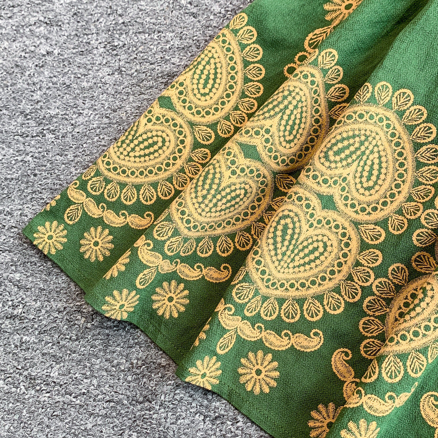 Women's French Retro Heavy Embroidery Lapel Dress Korean Style Single-Breasted Slimming Ruffled Long Skirt Summer Dress_ecoleips.com