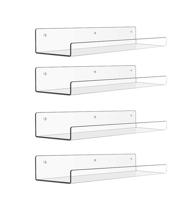 Spice Rack Wall-mounted Storage Rack No-drill Acrylic from Yomiego