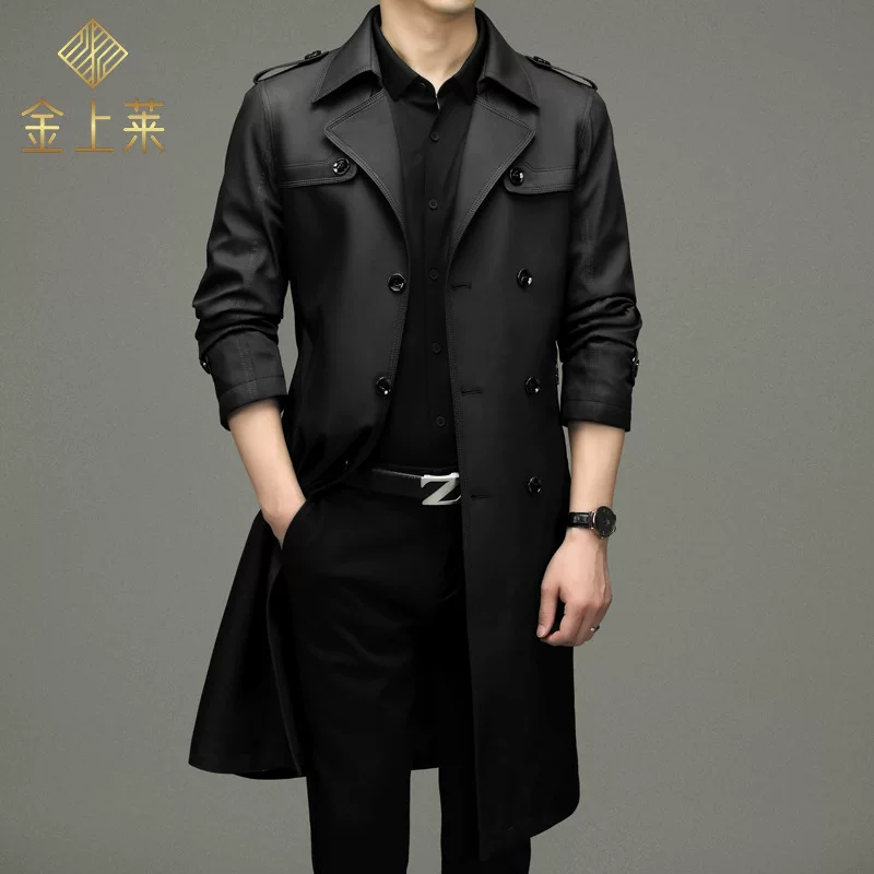Демисезонное solid trench coat для отдыха, куртка