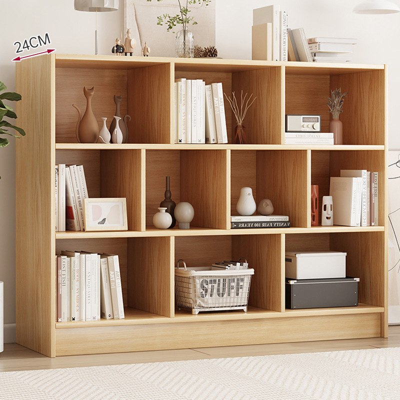 書架家用落地多功能格子櫃客廳簡易儲物櫃自由組合書櫃臥室收納櫃