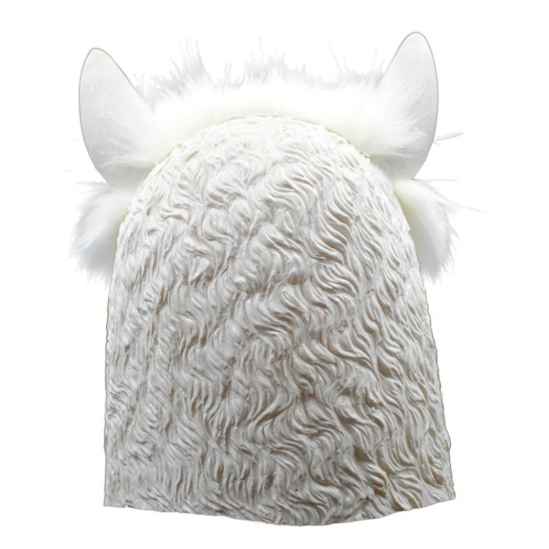 Máscara de látex de bestia divina parodia de celebridad, tocado de animal para accesorios de Halloween y transmisión en vivo, venta directa de fábrica