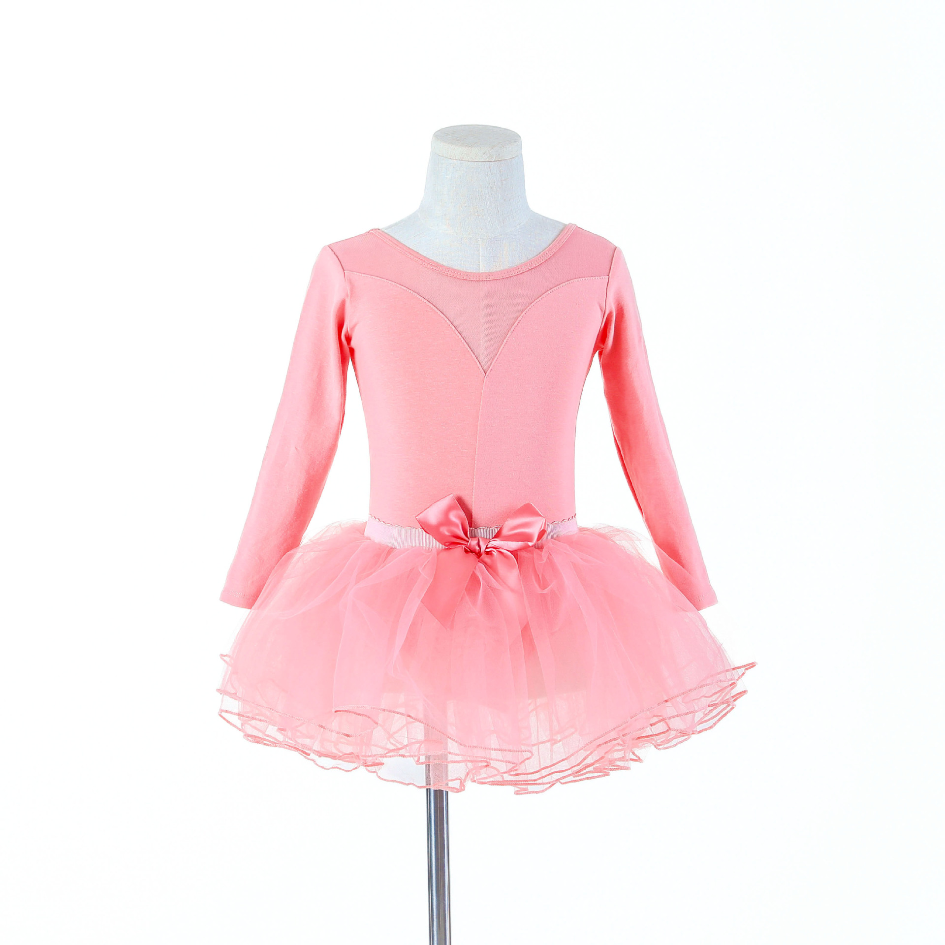 Niños danza uniformes malla empalme ropa de entrenamiento adorable ropa de baile confortable ropa de ballet transpirable image 16