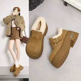 乐福鞋;女式休闲单鞋;女式皮靴