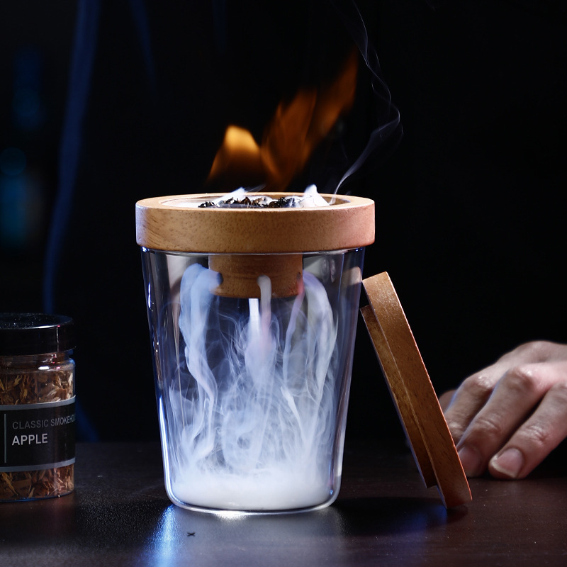 木制カクテルスモーク器木制スモーク器调酒カクテルスモークセットウイスキースモークセット|undefined