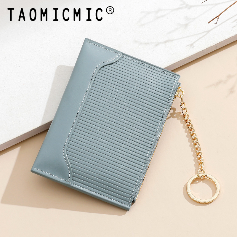 Cross-border Fashion Ladies Wallet Multi-function Cardholder Credit Card Case Single Pull Memory Card Bag Card Holder