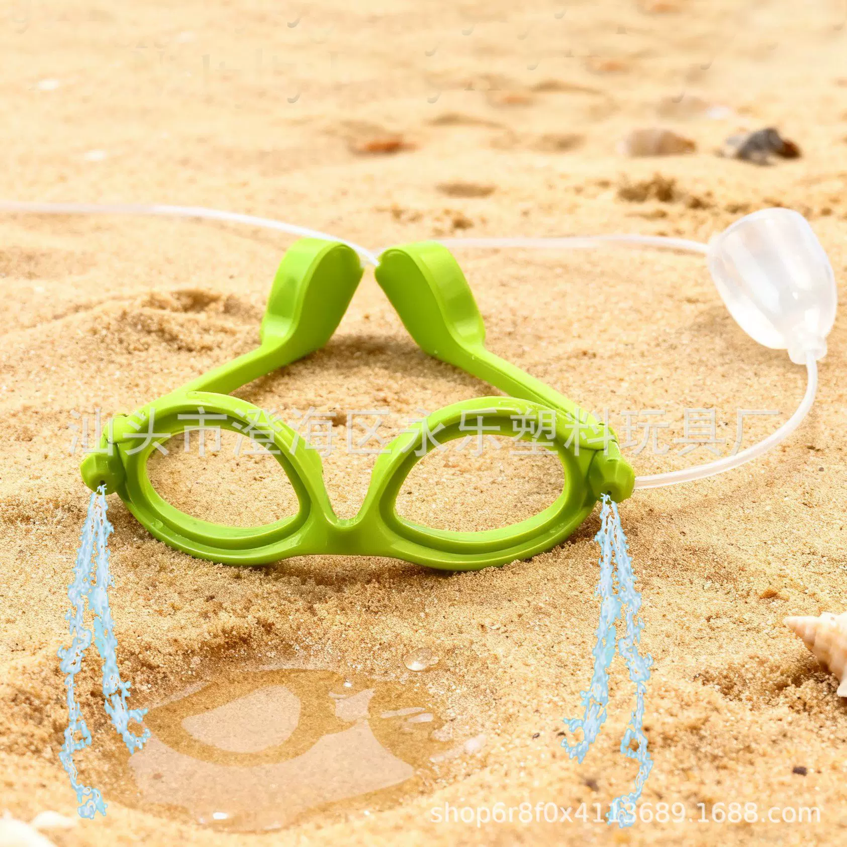 生产定制整蛊喷水眼镜按压喷射水眼镜 聚会恶搞类喷墨眼镜玩具