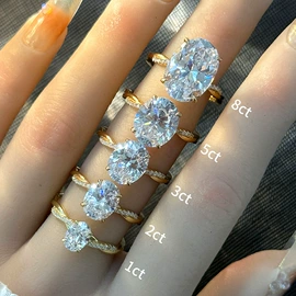 莫桑钻;钻石手饰;合成/培育钻石戒指