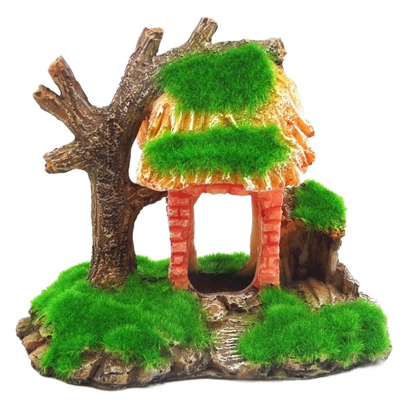 Acuario de resina acuario de peces ornamental paisajismo decoración jarro de tiburón para escapar de la plantación de la casa agujero de árbol de tiburón