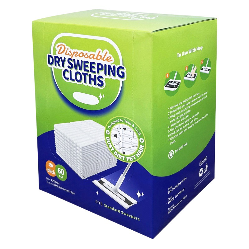 Extra Grande desechable de eliminación de polvo electrostático trapeador perezoso reemplazo toalla seca manos libres trapeador papel de eliminación de polvo estático