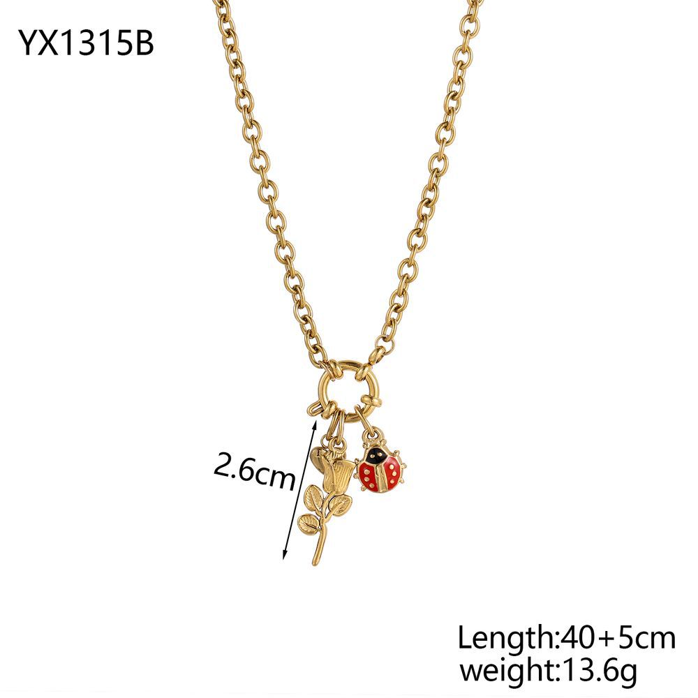 Stainless Steel Gold Color  Necklace
