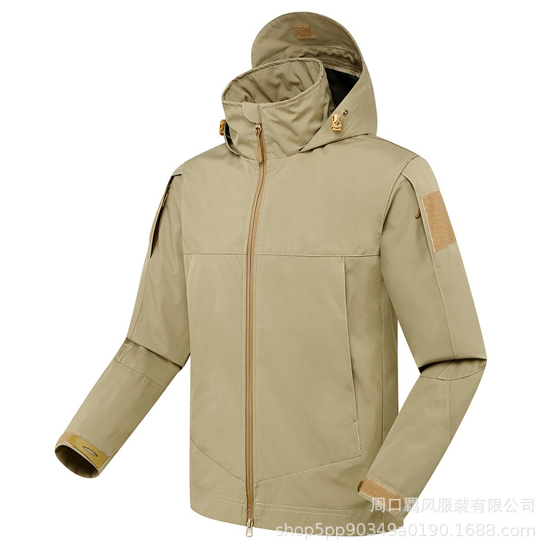 Spring and Autumn Thin Jacket Tactical Jacket Waterproof Windproof Warm Jacket Single Composite Soft Shell Mountaineering Suit Spring and Autumn Thin Jacket Tactical Jacket Waterproof Windproof Warm Jacket Single Composite Soft Shell Mountaineering Suit