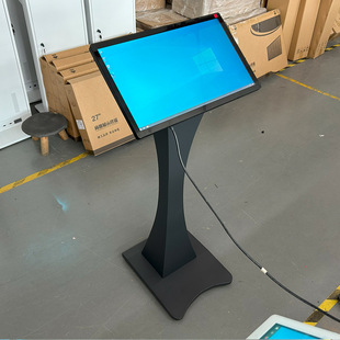 21.5-Inch 43inch 55inch K-Type Black Indoor Horizontal Touchscreen All-In-One Self-Service Inquiry Machine with Black Touch Screen