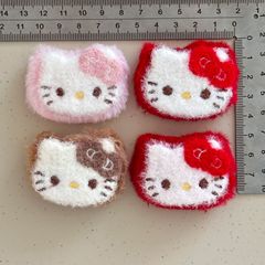 毛绒小号双层KT猫 新款DIY手工材料头饰服装配件辅料贴片装饰品