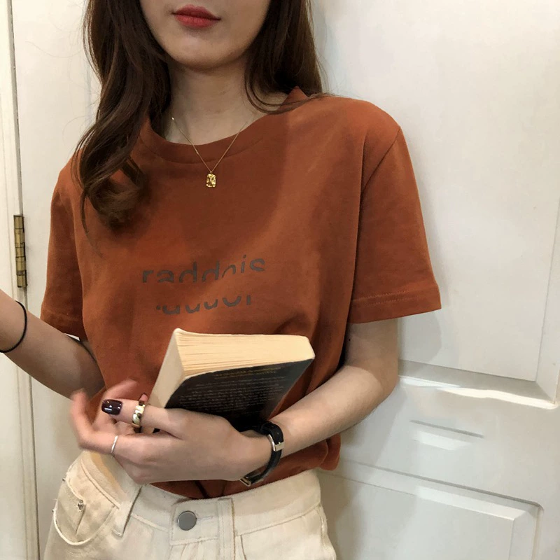 Женская футболка с короткими рукавами и интернет-знаменитостями в гонконгском стиле, летняя модная студенческая свободная футболка с половиной рукавов в стиле k Harajuku BF