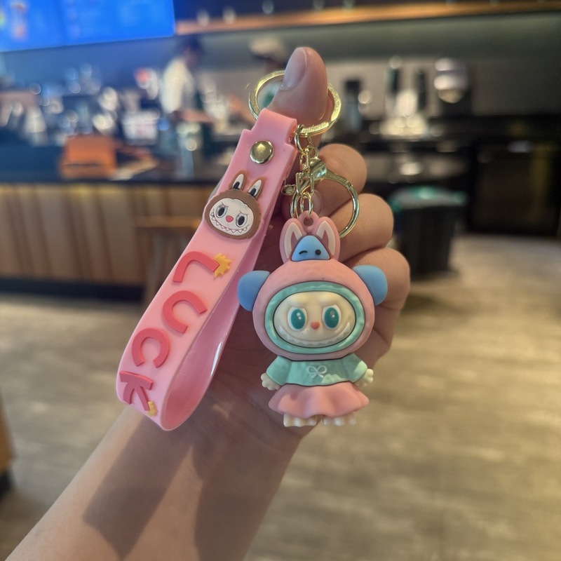 クロスボーダー新しいバッグラブキーホルダーかわいいバッグペンダントカップルギフトギフト車のキーチェーン|undefined