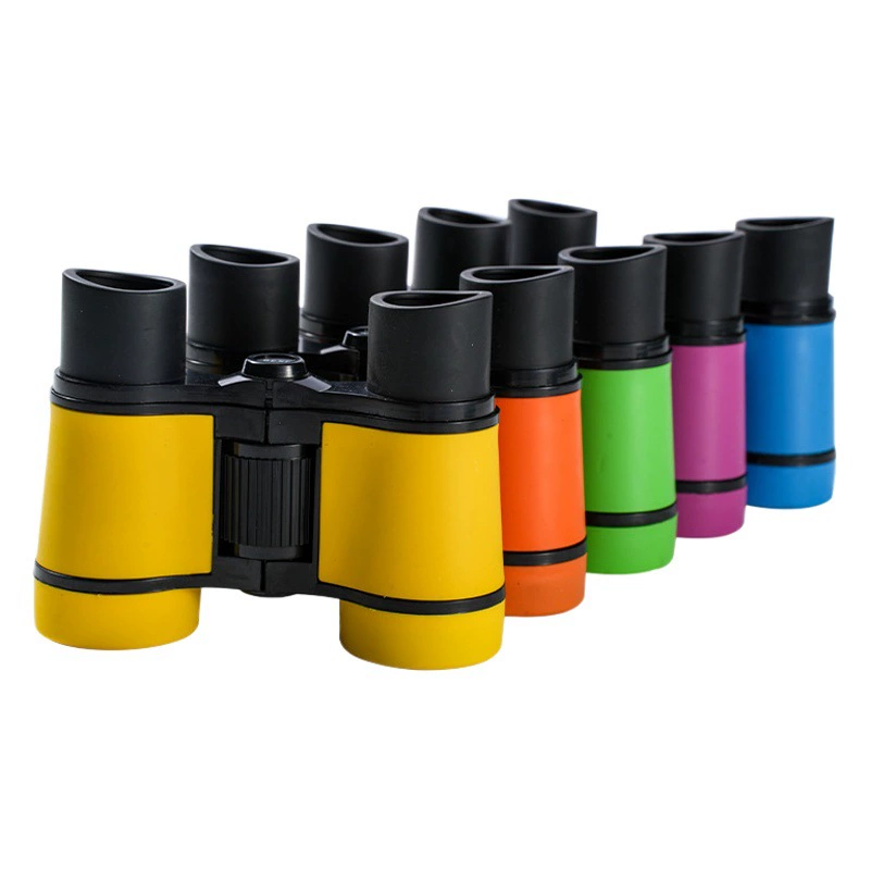 Хит продаж: детские бинокли 4x с цветными линзами и оптикой высокого разрешения для исследований на природе, игрушечные бинокли