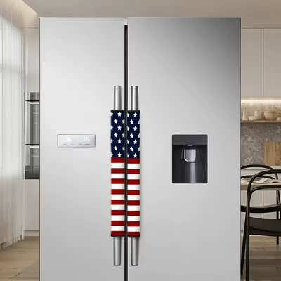 American Independence Day Holiday-Style Handle Covers for Door Handles, Dustproof, Suitable for Refrigerator Handles, Oven Decorations (Universal seat cover) - 01-1pc138cm368cm