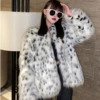 Snow leopard print