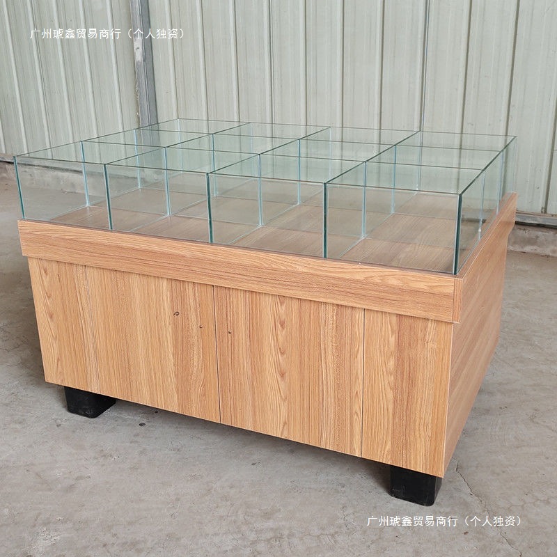 超市干果货架杂粮干货展柜食品散装中岛柜花茶店展示柜糖果柜柜子