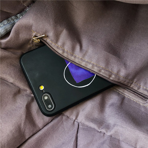 加厚帆布书包日系原宿潮流初中生大学生背包简约纯色复古双肩包女