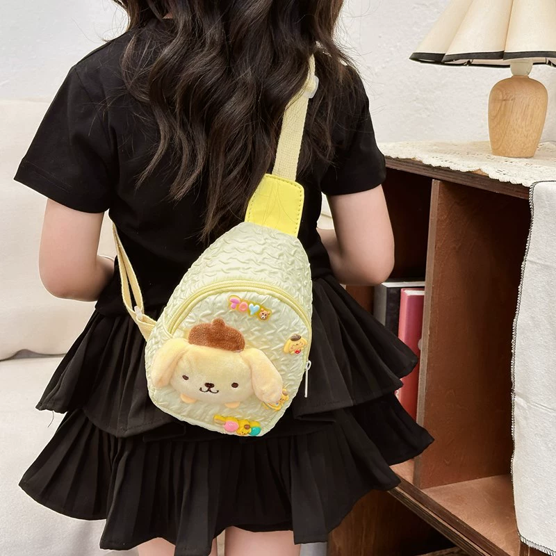 Детская сумка-бананка принцессы, универсальная, оптом, милая, повседневная, для прогулок, женская мода, новая сумка через плечо