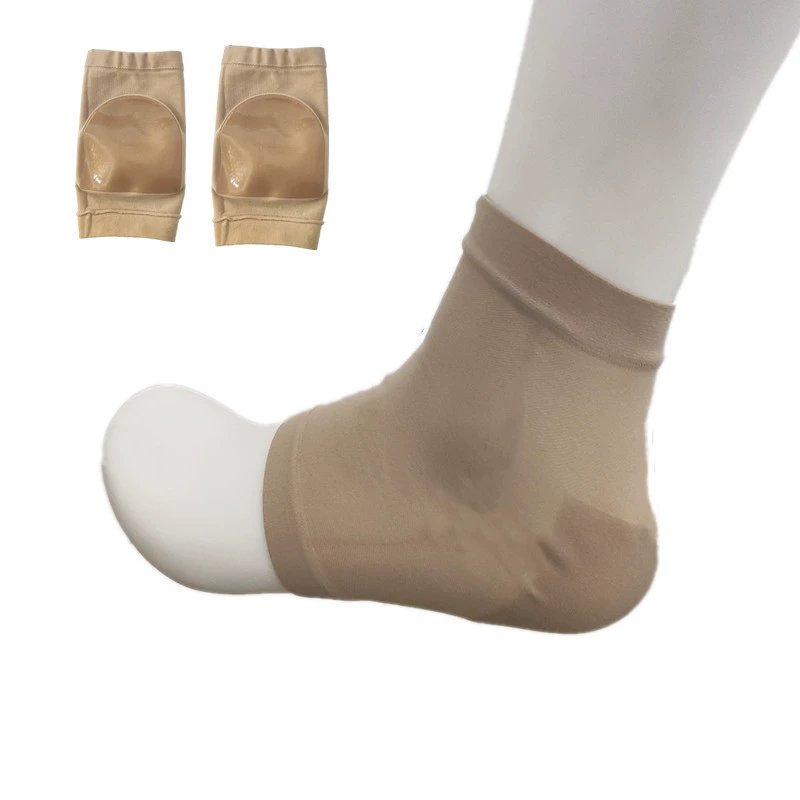 Летом тонкий гель пятки Крышка гель ноги носки гелевые носки