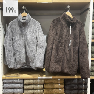 Seamless Long-Staple Polar Fleece Zipper Jacket Long-Sleeved Warm Jacket Winter Wool Top J440593/450198